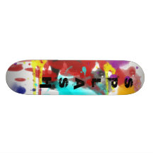 Éclaboussure de planche à roulettes de couleur