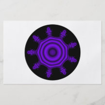 Éclat de pourpre. Fractale Art. Purple et noir Prospectus Avec Motif