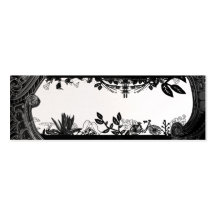 Eclectic Black + White - Skinny Card Business Card