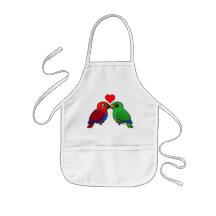 Eclectus Parrots in Love Aprons