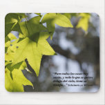 Eclesiastes 3:1 con Hojas Mousepad
