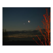 Éclipse de la lune photo sur toile