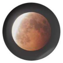 eclipse of the moon dinner plate