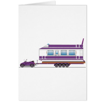 Eco Car House Boat Greeting Cards by graphxpro