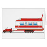 Eco Car House Boat Greeting Cards
