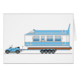 Eco Car House Boat Greeting Cards
