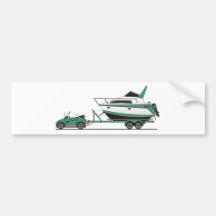 Eco Car Power Boat Bumper Stickers