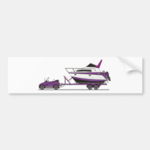 Eco Car Power Boat Bumper Stickers