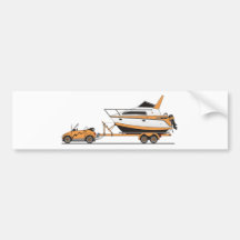Eco Car Power Boat Bumper Stickers