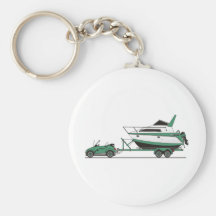 Eco Car Power Boat Key Chain