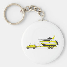 Eco Car Power Boat Key Chain