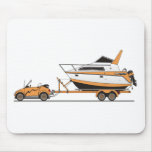Eco Car Power Boat Mousepads