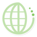 eco earth round stickers