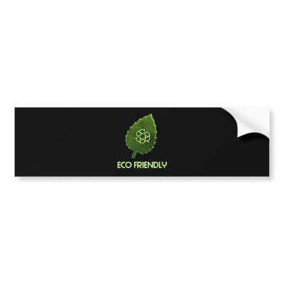 Eco Friendly Bumper Sticker by OrganicItems