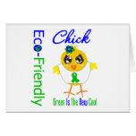 Eco-Friendly Chick Green Is The New Cool v2 Cards