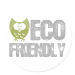 Eco Friendly Design! Ecology product! Round Stickers