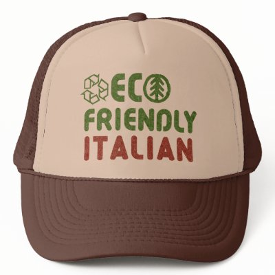 Eco Friendly Italian Retro Vintage Trucker Hat by biscottimafia