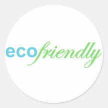 Eco Friendly Round Sticker