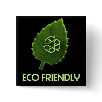 Eco Friendly Square Pin by OrganicItems