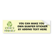 Eco-Friendly Tshirts and Gifts bumper stickers