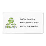 Eco-Friendly Tshirts and Gifts Personalized Shipping Label