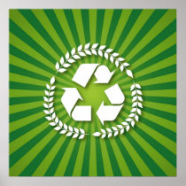 Eco Green Recycling Sign