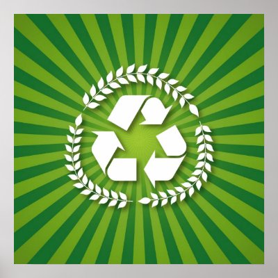 Eco Green Recycling Sign by mahesh14