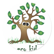 Eco Kid Round Sticker