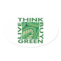 Eco Think Green Stickers
