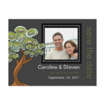 Eco Tree Wedding Save the Date Post Card