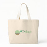 Eco village logo canvas bags