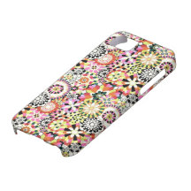 école colorée de rétro caisse de fleur de l'iPhone Étui iPhone 5
