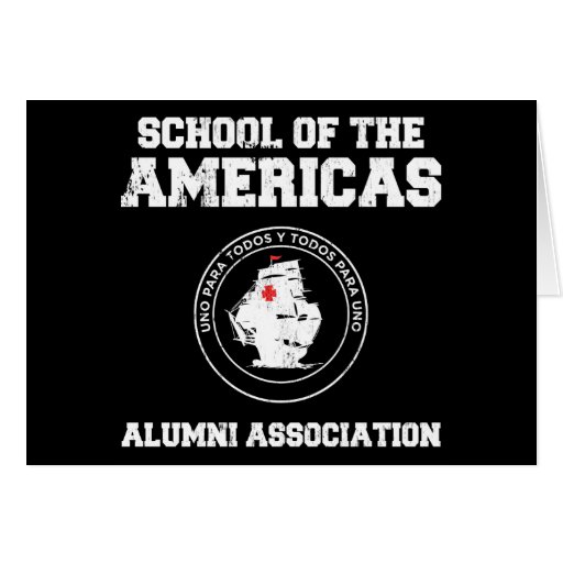 école de l'americas2 carte de vœux