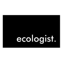 ecologist. business card template