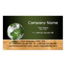 Ecology Green World Business Card