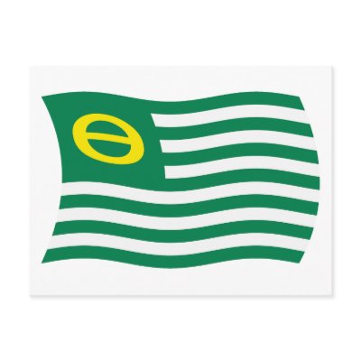 Ecology Movement Flag Postcard by livingflags