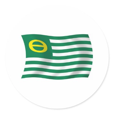 Ecology Movement Flag Sticker by LivingFlags2