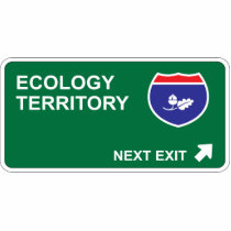 Ecology Next Exit Acrylic Cut Out