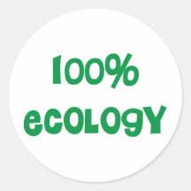 Ecology & Recycle Products and Designs! Round Stickers