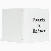 Economics Is The Answer 3 Ring Binders