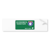 Economics Next Exit Bumper Stickers