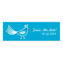 Économie-le-date du Roi Bird Blue ! Modèles De Cartes De Visite