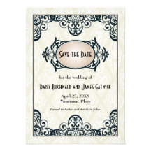 Économies d'art déco la date invitations