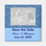 économies de bleu la date magnets