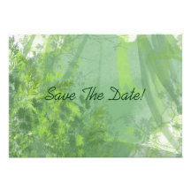 Économies de forêt d'aquarelle la date invitations