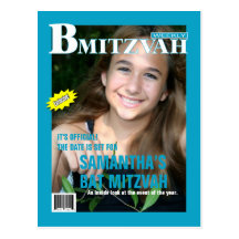 Économies de magazine de B Mitzvah la carte postal