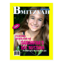 Économies de magazine de B Mitzvah la date Carte Postale