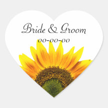 Économies de mariage de tournesol les autocollants