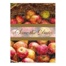 Économies du panier 1 d'Apple le mariage de date Cartes Postales