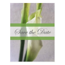 Économies du zantedeschia 1 le mariage de date carte postale